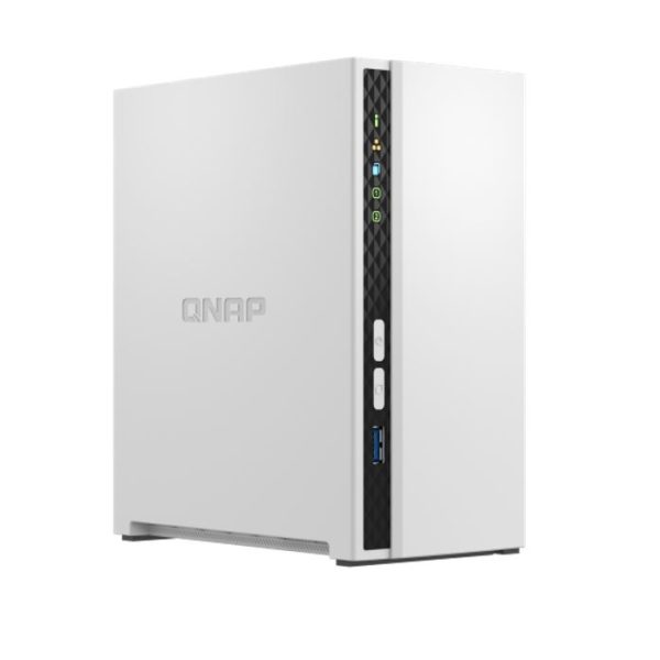 QNAP TS-233 2 Bay NAS ARM 4-core Cortex-A55 2.0GHz processor 2GB Hot-swappable 1xGbE WOL 2xUSB2.0 1xUSB3.2 FAN 2 year warranty