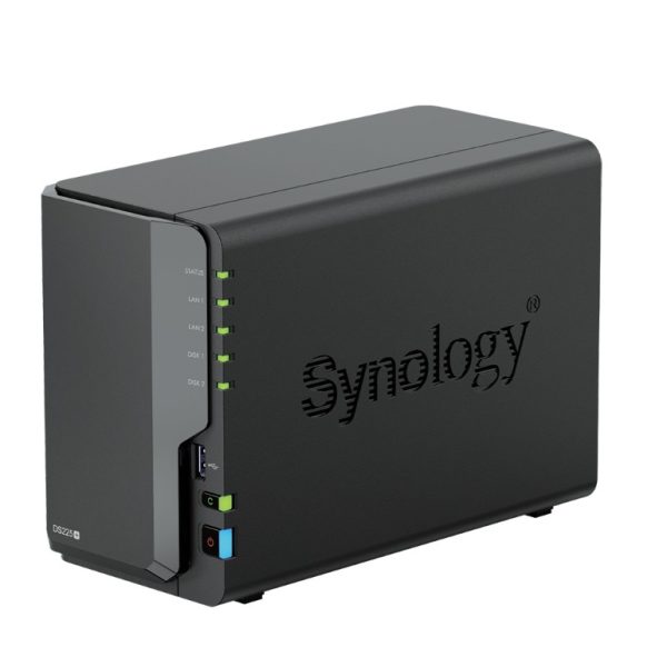 Synology DiskStation DS225+ 2-Bay 3.5' Diskless, Intel Celeron CPU, 2GB RAM, 1x 2.5GbE, 1x 1GbE, 2x USB 3.2
