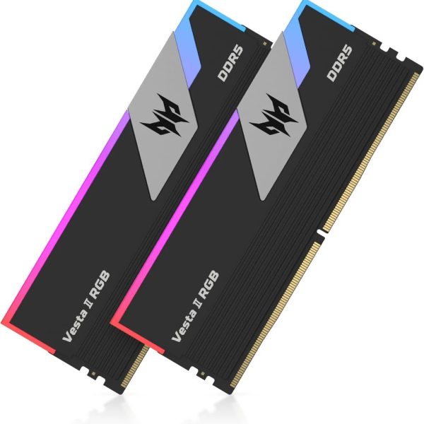 PREDATOR VESTAII 32GB 16GBx2 Black RGB DDR5 Memory 6000Mhz 1R*8 CL34