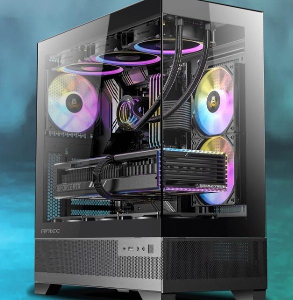 Antec CX700 ARGB Black, ATX, USB Type-C 3.2 Gen 2, Tool Free Panels, Vertical Cooling, 3x 120mm PWM ARGB Fans, Heat dissipating Gaming Case