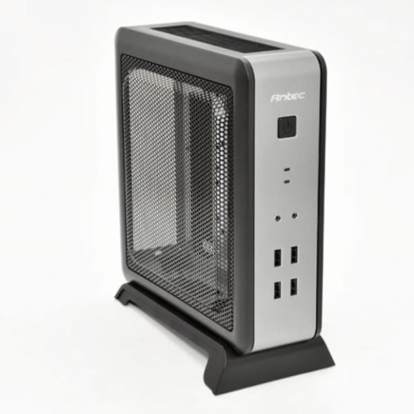(LS)Antec ISK110-VESA ITX MB, Slim Form Factor case with External 90w PSU. 2 x USB 3.0 and 2 x USB 2.0. HD Audio. VESA Bracket 100x 100. Case Nuc (LS)