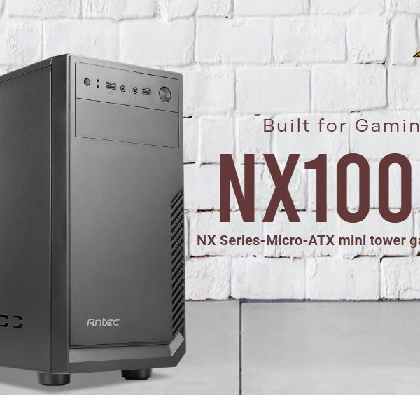 Antec NX100M mATX Business Office Case +  True 450w Continuos PSU. 1x 5.25' ODD, USB3.0 x 1,USB2.0 x 1. 1x 80mm Fan. 8PIN EPS, 2x PCIE. TAC 2.0.