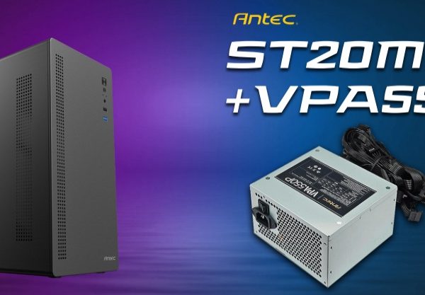 Antec ST20M + VPA550P, Mid Tower, mATX/ITX, 1x120mm Rear Fan, GPU ≤265mm, CPU ≤150mm, 550W PSU, Active PFC, 2x PCIe