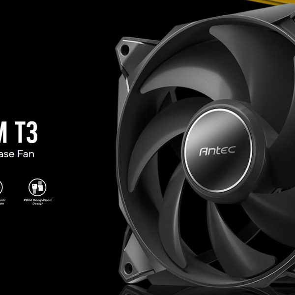Antec Storm 140mm T3 PWM FDB 3 pack, High Airflow 112 CFM, Air Pressure 2.7, Noise Level 33.69 Woven Cable, PMW Daisy Chain design Fan, 3 Yrs Warranty