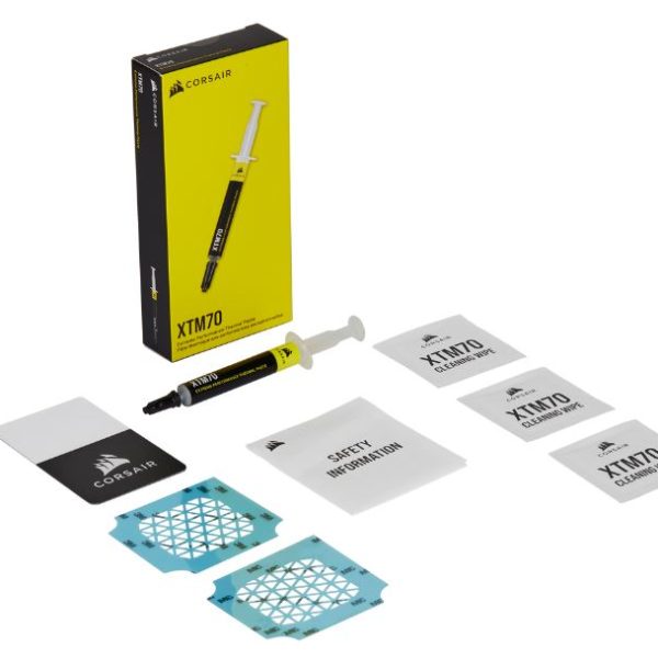 Corsair XTM70 Extreme Performance Thermal Paste, Thermal Grease. 3 Grams with Easy Applicator and cleaning Wipes.