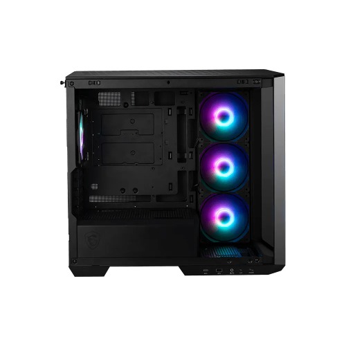 MSI MAG PANO M100R PZ BLACK Micro ATX Case, 1x USB 3.2, 2x USB 2.0, 1x Audio, 1x Mic, 4x PCI-E, 2x 2.5', 2x 3.5', Micro ATX / Mini ITX(LS)