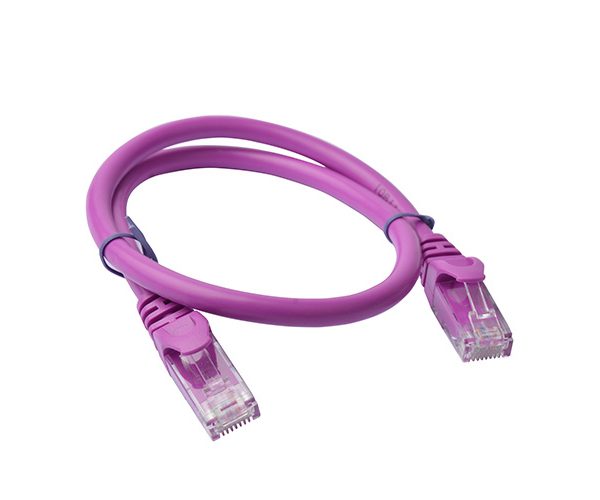 8Ware CAT6A Cable 0.25m (25cm) - Purple Color RJ45 Ethernet Network LAN UTP Patch Cord Snagless
