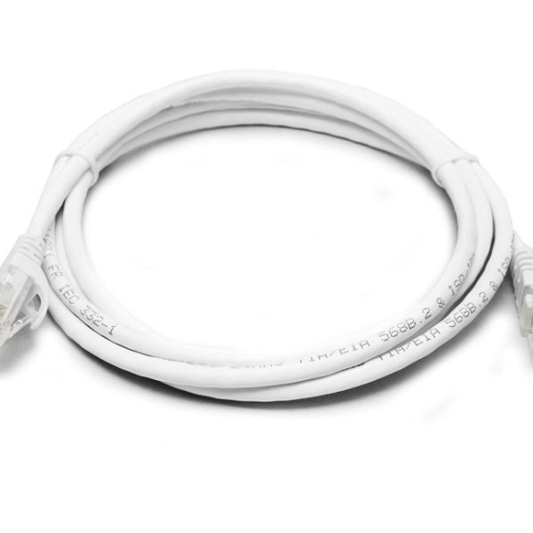 8Ware CAT6A Cable 0.5m (50cm) - White Color RJ45 Ethernet Network LAN UTP Patch Cord Snagless