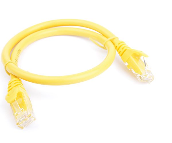 8Ware CAT6A Cable 0.5m (50cm) - Yellow Color RJ45 Ethernet Network LAN UTP Patch Cord Snagless