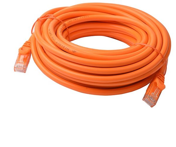 8Ware CAT6A Cable 10m - Orange Color RJ45 Ethernet Network LAN UTP Patch Cord Snagless