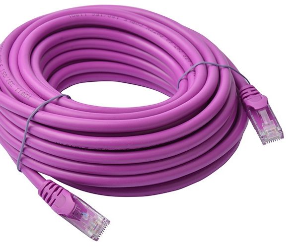 8Ware CAT6A Cable 10m - Purple Color RJ45 Ethernet Network LAN UTP Patch Cord Snagless