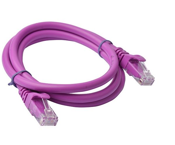 8Ware CAT6A Cable 1m - Purple Color RJ45 Ethernet Network LAN UTP Patch Cord Snagless