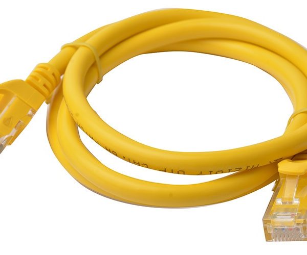 8Ware CAT6A Cable 1m - Yellow Color RJ45 Ethernet Network LAN UTP Patch Cord Snagless
