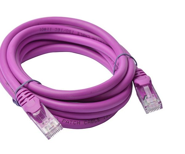 8Ware CAT6A Cable 2m - Purple Color RJ45 Ethernet Network LAN UTP Patch Cord Snagless