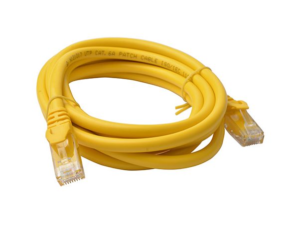 8Ware CAT6A Cable 2m - Yellow Color RJ45 Ethernet Network LAN UTP Patch Cord Snagless