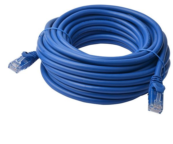 8Ware CAT6A Cable 40m - Blue Color RJ45 Ethernet Network LAN UTP Patch Cord Snagless