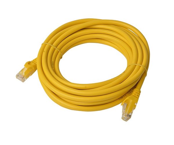 8Ware CAT6A Cable 5m - Yellow Color RJ45 Ethernet Network LAN UTP Patch Cord Snagless
