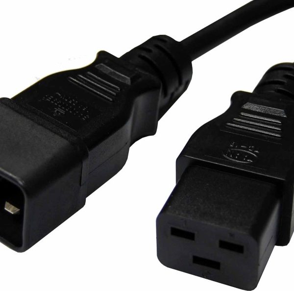 8Ware 3m Power Extension Cable Lead 15A IEC-C19 to IEC-C20 Male to Female for UPS PDU PC Servers Rack-mount Power Distribution Units