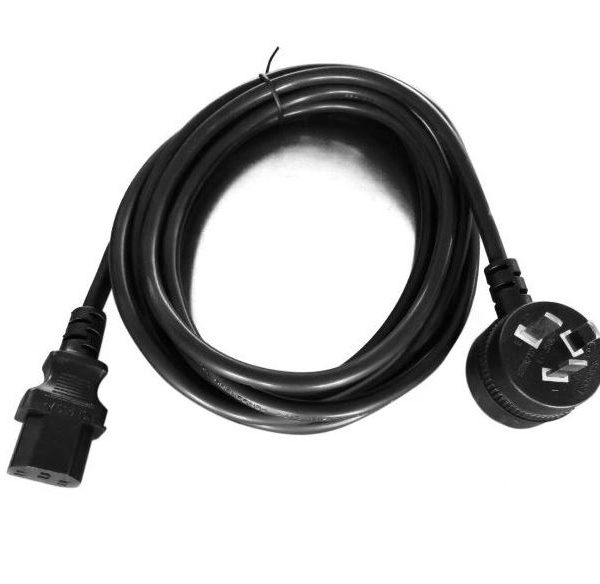 8Ware AU Power Cable 3m - Male Wall 240v PC to Female Power Socket 3pin to IEC 320-C13 for Notebook/AC Adapter IEC 3M Power Cable with Piggyback