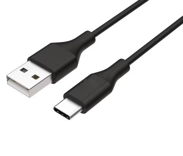 8ware 1m USB-C Type-C Data Sync Charger Cable Black Strong Braided Heavy Duty Charging for Samsung Galaxy Note 8 S8 Plus LG Google Macbook