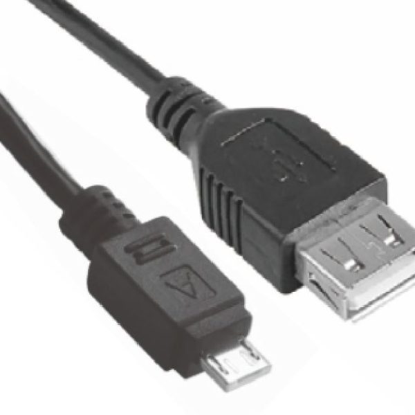 Astrotek Micro USB Male to USB Female OTG Adapter Converter Cable Black for Windows Samsung Android Tablet & Mobiles 1m