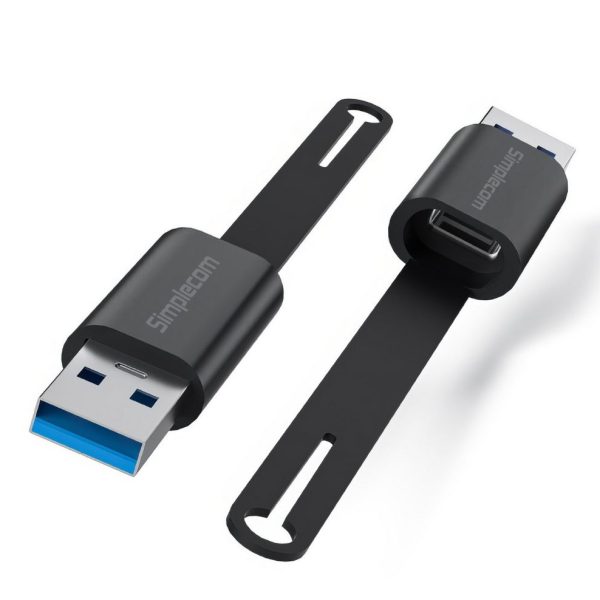 Simplecom CA132 USB-A Male to USB-C Female Adapter USB 3.2 Gen 2 Data & Charging Double-Side 10Gbps