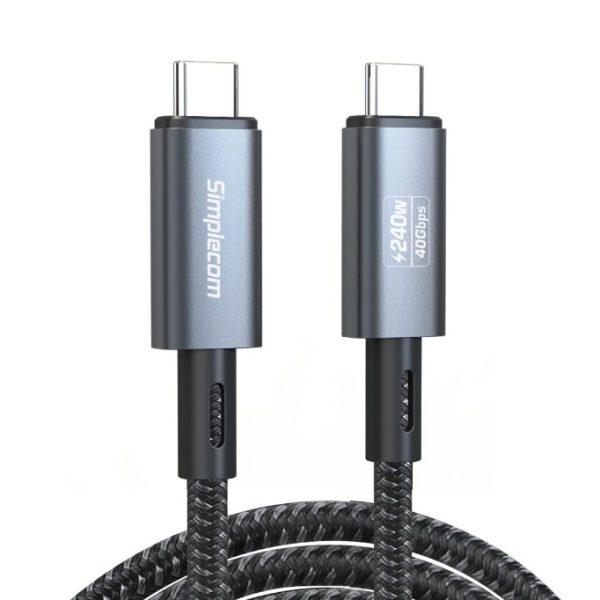 Simplecom CA615 USB-C to USB-C Cable USB4 40Gbps 5A 240W PD3.1 8K@60Hz 1.5M