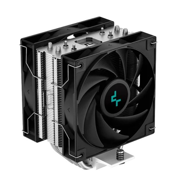 DeepCool AG400 PLUS Single Tower CPU Cooler Dual Fans, 4 Heat Pipes, 120mm PWM Fan, Intel LGA1851/1700/1200/115X, AM5/AM4