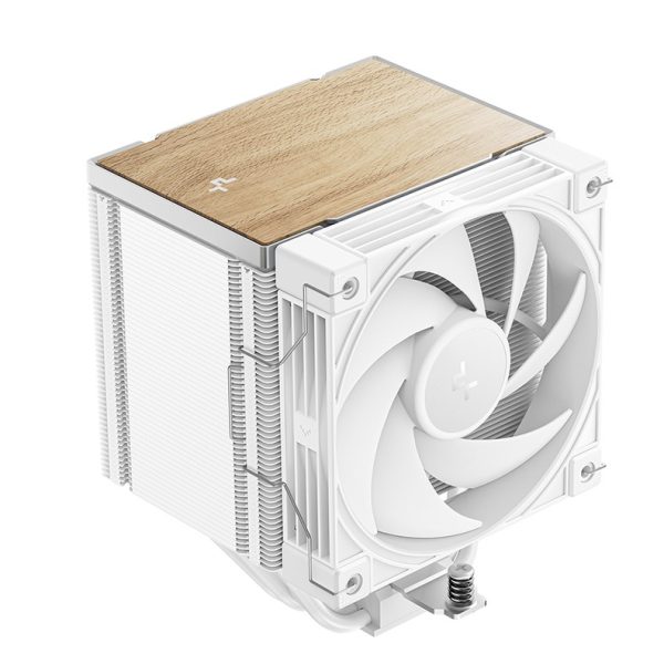 DeepCool AK500 G2 WH Wood Grain Top Cover CPU Cooler, 5 Heat Pipes, 4-pin PWM, Intel LGA1851/1700/1200/115x, AMD AM5/AM4