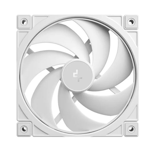 DeepCool FD12 v2 WH 120mm  Performance Integral Blade Silent Ring Case Fans, 4-pin PWM, 500~2500 RPM, Hydro Bearing