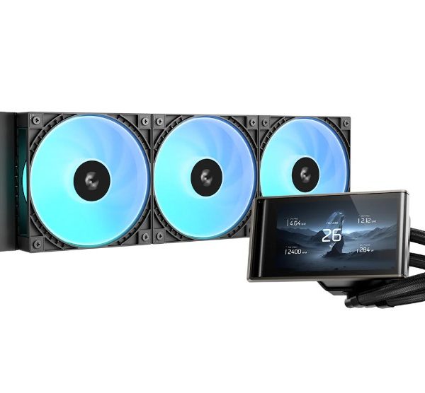 DeepCool LT360 VISION ARGB Liquid Coole 4.5 Ultrawide LCD Screen, Adjustable Viewing Angle, IntelLGA1851/1700/1200/1151/1150/1155 AMDAM5/AM4