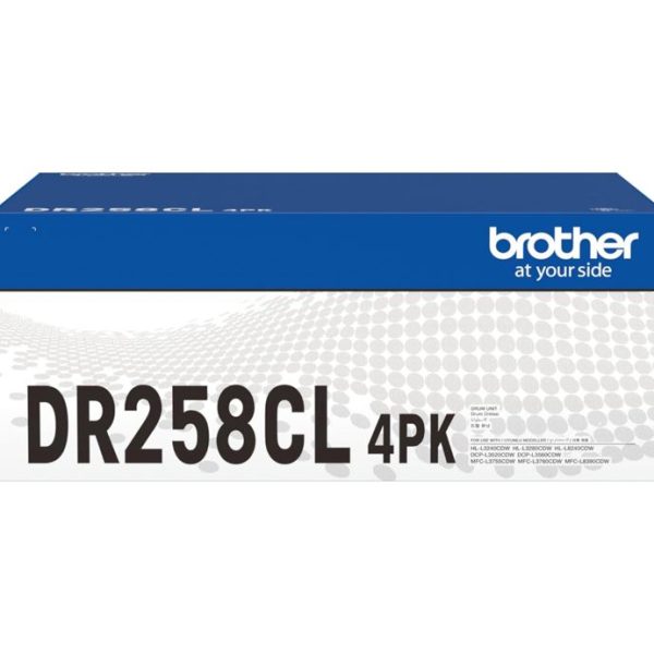 Brother DR-258CL DRUM UNIT TO SUIT MFC-L8390CDW/MFC-L3760CDW/MFC-L3755CDW/DCP-L3560CDW/DCP-L3520CDW/HL-L8240CDW/HL-L3280CDW/HL-L3240CDW -Up to 30,000