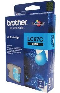 Brother LC-67C Cyan Ink Cartridge- to suit DCP-385C/395CN/585CW/6690CW/J715W, MFC-490CW/5490CN/5890CN/6490CW/6890CDW/790CW/795CW/990CW- up to 325 page