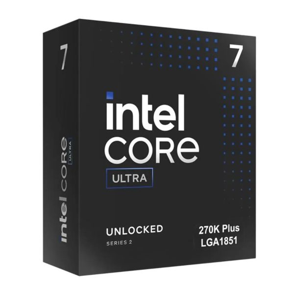 Intel Core Ultra 7 processor 270K Plus LGA1851 (36M Cache, up to 5.50 GHz)(15th Gen), Integrated Graphics  Please note: No CPU Cooler Included