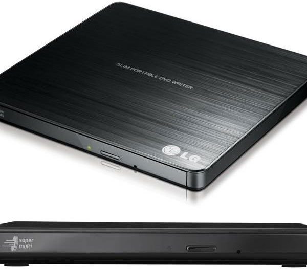LG GP60NB50 8x Ultra Slim Portable External USB DVD Drive Burner - M Disc Silent Play Jamless Play (LS)