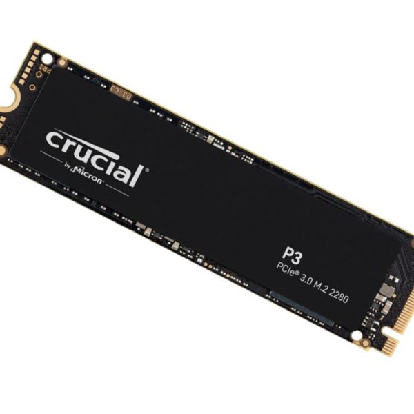 Crucial P3 1TB Gen3 NVMe SSD 3500/3000 MB/s R/W 220TBW 650K/700K IOPS 1.5M hrs MTTF Full-Drive Encryption M.2 PCIe3 5yrs