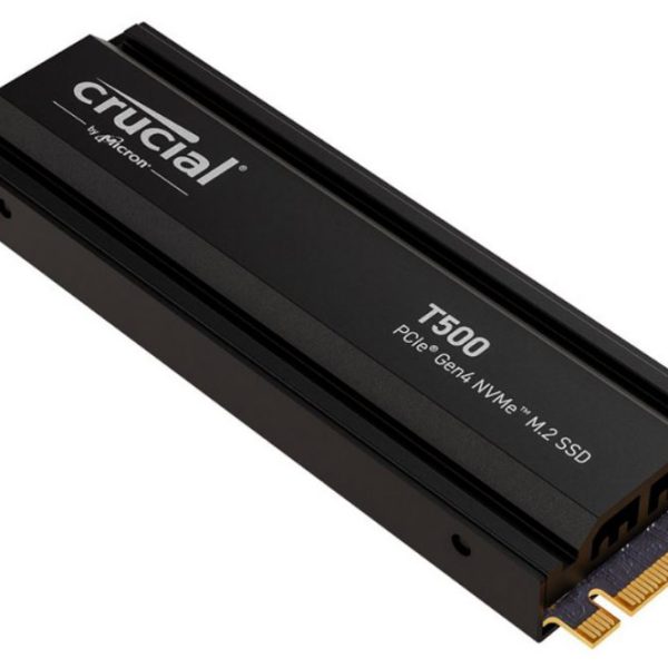 Crucial T500 1TB Gen4 NVMe SSD Heatsink - 7300/6800 MB/s R/W 600TBW 1440K IOPs 1.5M hrs MTTF Acronis True Image for PS5 ~CT1000T500SSD8