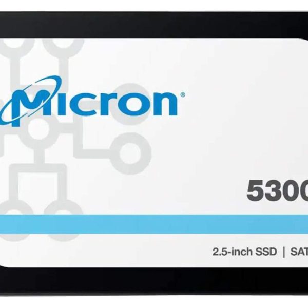 Micron 5300 PRO 960GB 2.5' SATA Enterprise SSD 540R/520W MB/s 95K/35K IOPS 2628TBW 1.5DWPD 3M hrs MTTF AES 256-bit encryption Server Data Centre 5yrs