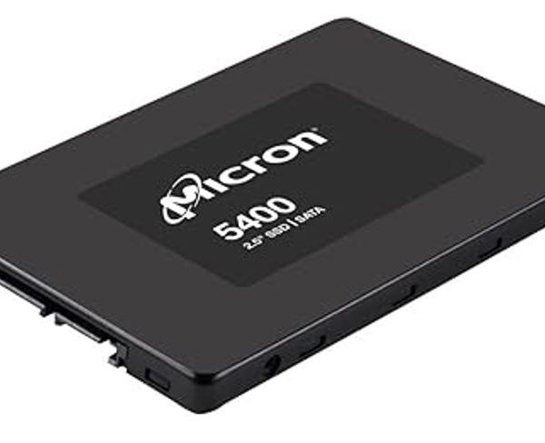 Micron 5400 MAX 1.92TB 2.5' SATA Enterprise SSD 540R/520W MB/s 95K/75K IOPS 17520TBW 5DWPD 3M hrs MTTF AES 256-bit encryption Server Data Centre 5yrs