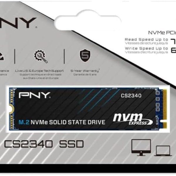 PNY CS2340 1TB M280CS2340-1TB-TB 7,400 MB/s (Read), 6,400 MB/s (Write)