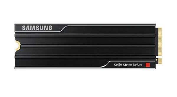 Samsung 9100 PRO 4TB PCIe Gen5 NVMe SSD Heatsink 14800MB/s 13400MB/s R/W 2200K/2600K IOPS 2400TBW 1.5M hrs V-NAND TLC AES 256-bit Encryption 5yr wty