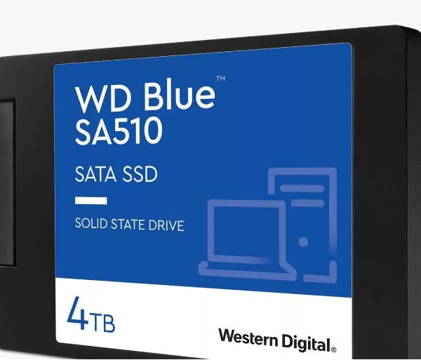 Western Digital WD Blue 4TB 2.5' SATA SSD 560R/530W MB/s 95K/82K IOPS 600TBW 1.75M hrs MTBF 3D NAND 7mm 5yrs Wty