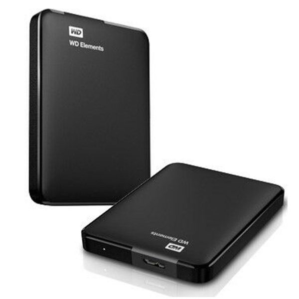 Western Digital WD Elements 5TB USB 3.0 2.5' Portable External Hard Drive - Slim Light Durable Shock Proof Black Plug & Play NTFS for Windows 10/8.1/7