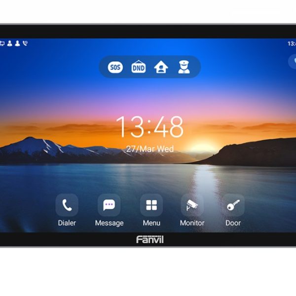 Fanvil i507W Indoor SIP Station, 6 SIP Lines, PoE, 10.1' Colour Touch Screen, Android 9.0, Dual-Band Wi-Fi, ONVIF, Alarm Inputs, Remote Unlock, 2Yr Wa