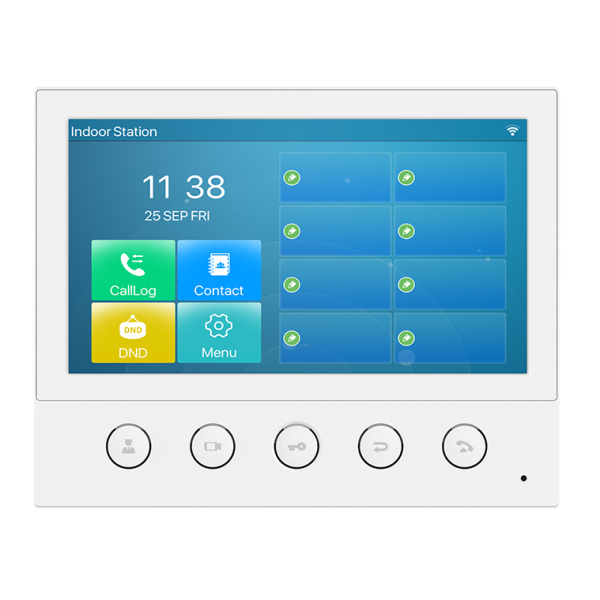 Fanvil i53W Indoor SIP Station, 6 SIP Lines, 5 Buttons, PoE, 7' Colour Touch Screen, Linux, ONVIF, 2Yr Warranty