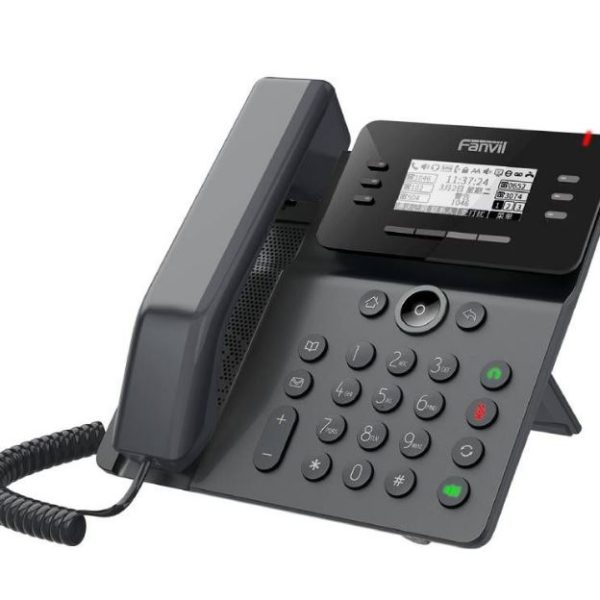 Fanvil V63 Essential Business Phone 2.7' Graphical Dot-Matrix Backlit Screen, Dual Gigabit Ports, PoE, 15 DSS Keys, 6 Lines, SBC Ready, 2 Year WTY