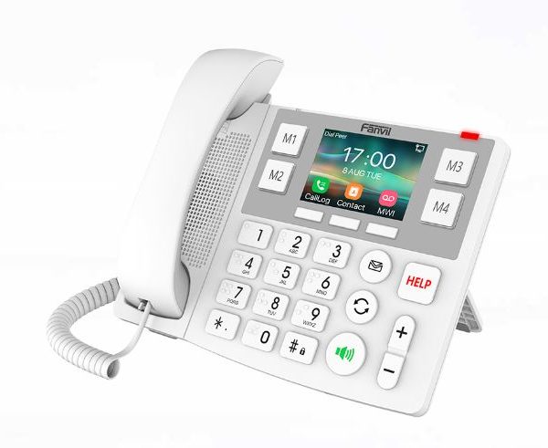 Fanvil X305 Big Button IP Phone - 3.5' Colour Screen, 2 SIP Lines, HAC, Dual Gigabit Ports, Supports HD audio, PoE