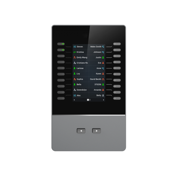Grandstream GBX20 LCD Extension Module For GRP2615 & GXV3350 only, 20 Dual-colored Extension Keys, 4.3 inch TFT Color LCD