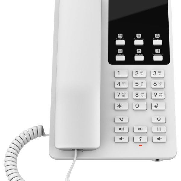 Grandstream GHP620 Hotel Phone, 2 Line IP Phone, 2 SIP Accounts, HD Audio, White Colour, 1Yr Wty