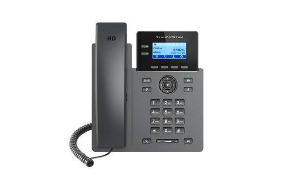 Grandstream GRP2602W Carrier Grade 2 Line IP Phone, 2 SIP Accounts, 2.2' LCD, 132x48 Screen, HD Audio, Wi-Fi, 5 way Conference, 1Yr Wtyf